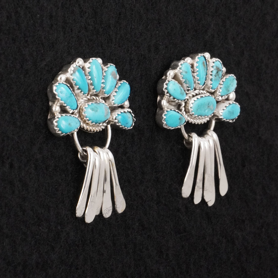 Justina Wilson Turquoise & Sterling Silver Earrings