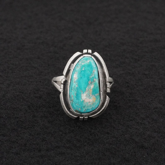 Randy Billy Turquoise & Sterling Silver Ring Size 8