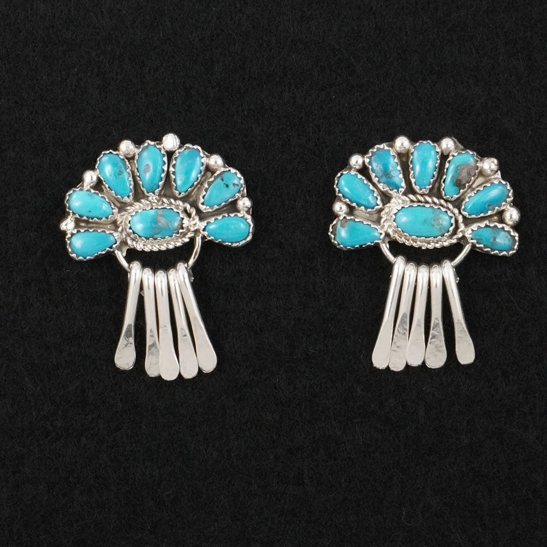 Justina Wilson Turquoise & Sterling Silver Earrings