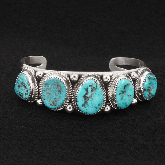 Leslie Nez Turquoise & Sterling Silver Bracelet