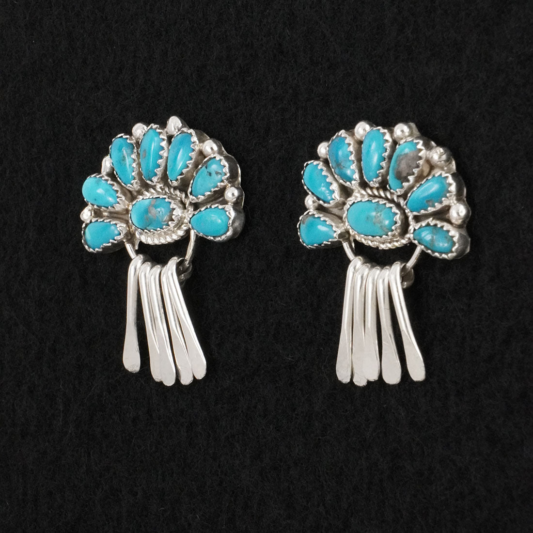 Justina Wilson Turquoise & Sterling Silver Earrings