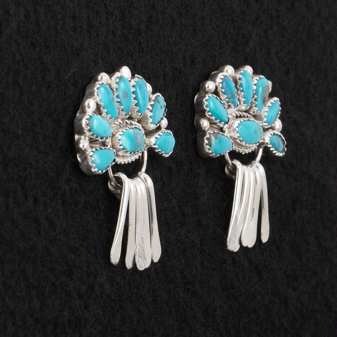 Justina Wilson Turquoise & Sterling Silver Earrings
