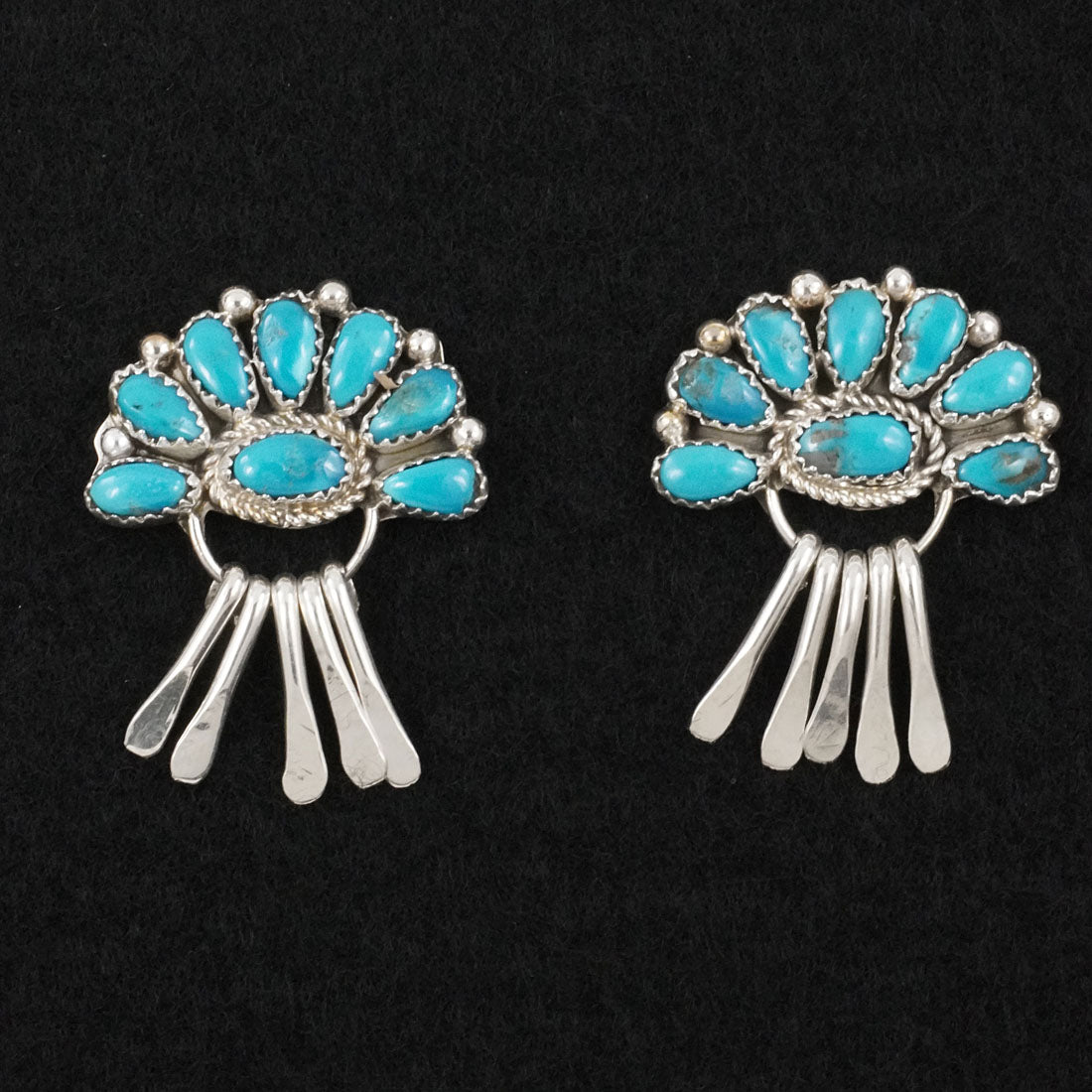 Justina Wilson Turquoise & Sterling Silver Earrings