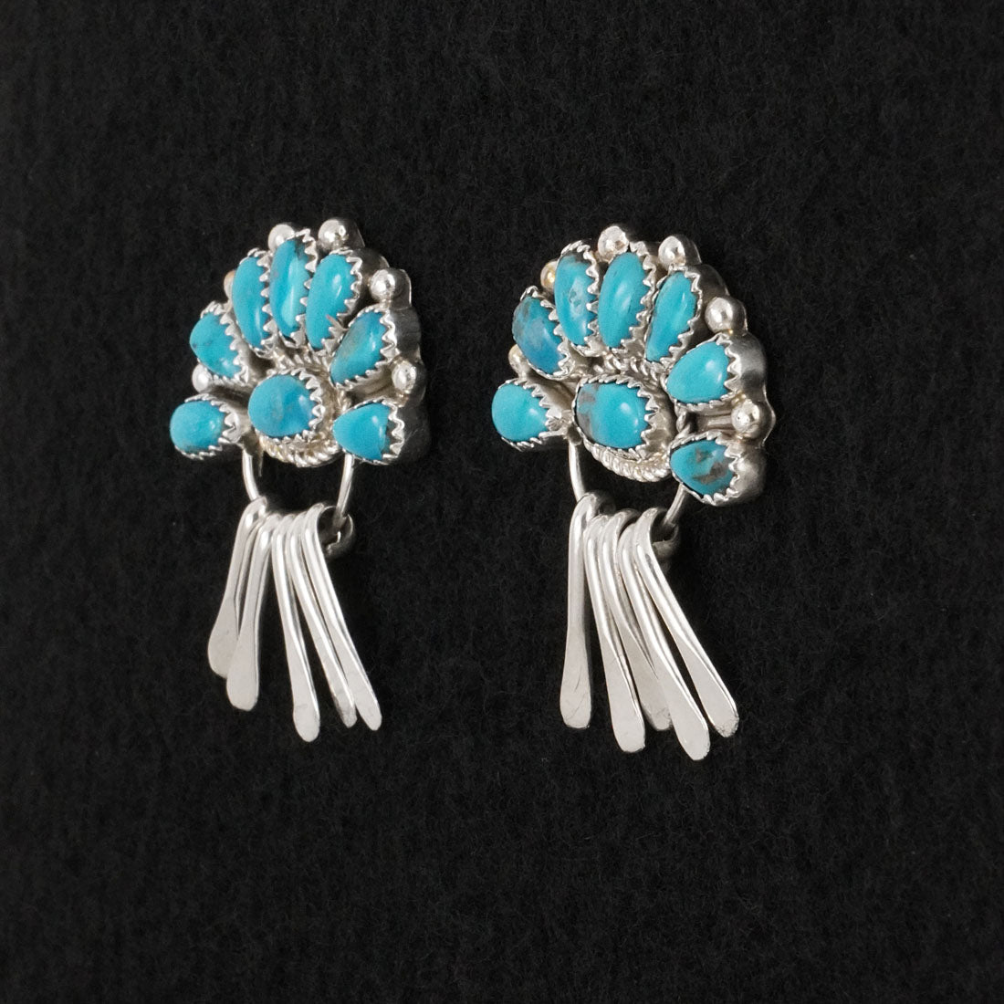 Justina Wilson Turquoise & Sterling Silver Earrings