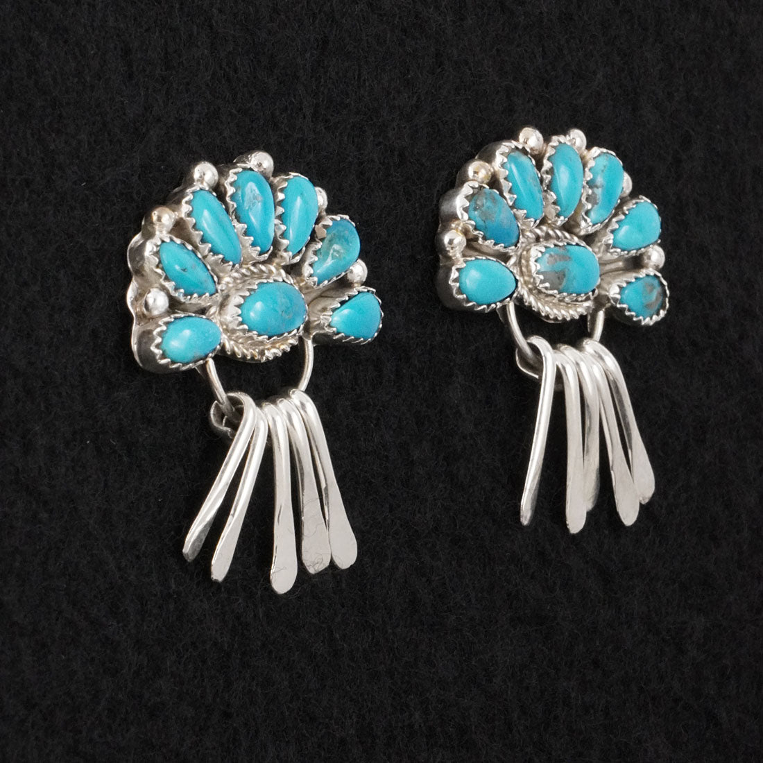 Justina Wilson Turquoise & Sterling Silver Earrings