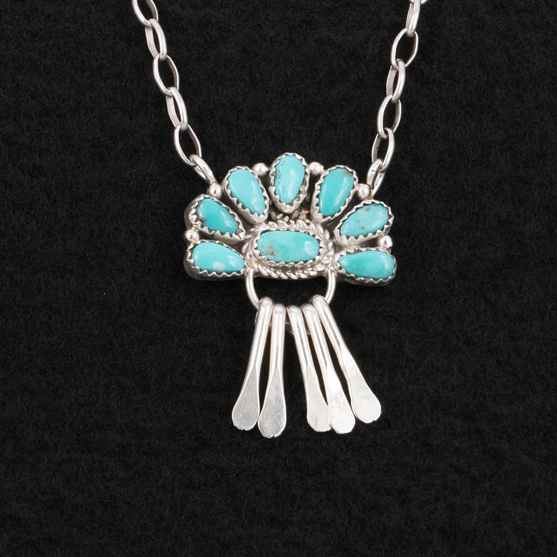 Justina Wilson Turquoise & Sterling Silver Necklace