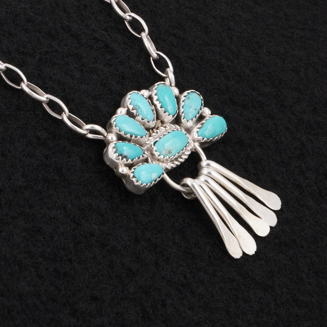 Justina Wilson Turquoise & Sterling Silver Necklace