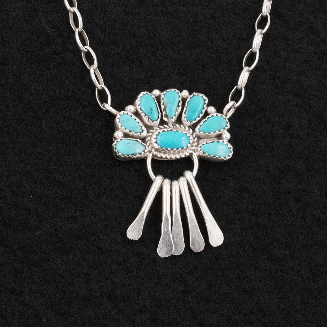 Justina Wilson Turquoise & Sterling Silver Necklace