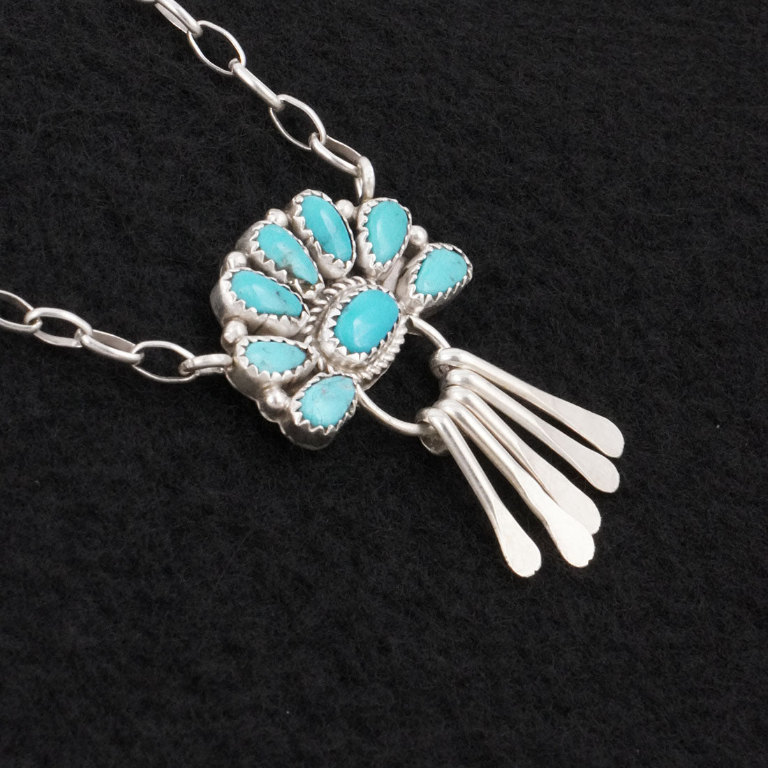 Justina Wilson Turquoise & Sterling Silver Necklace