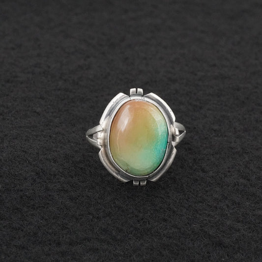 Randy Billy Turquoise & Sterling Silver Ring Size 9