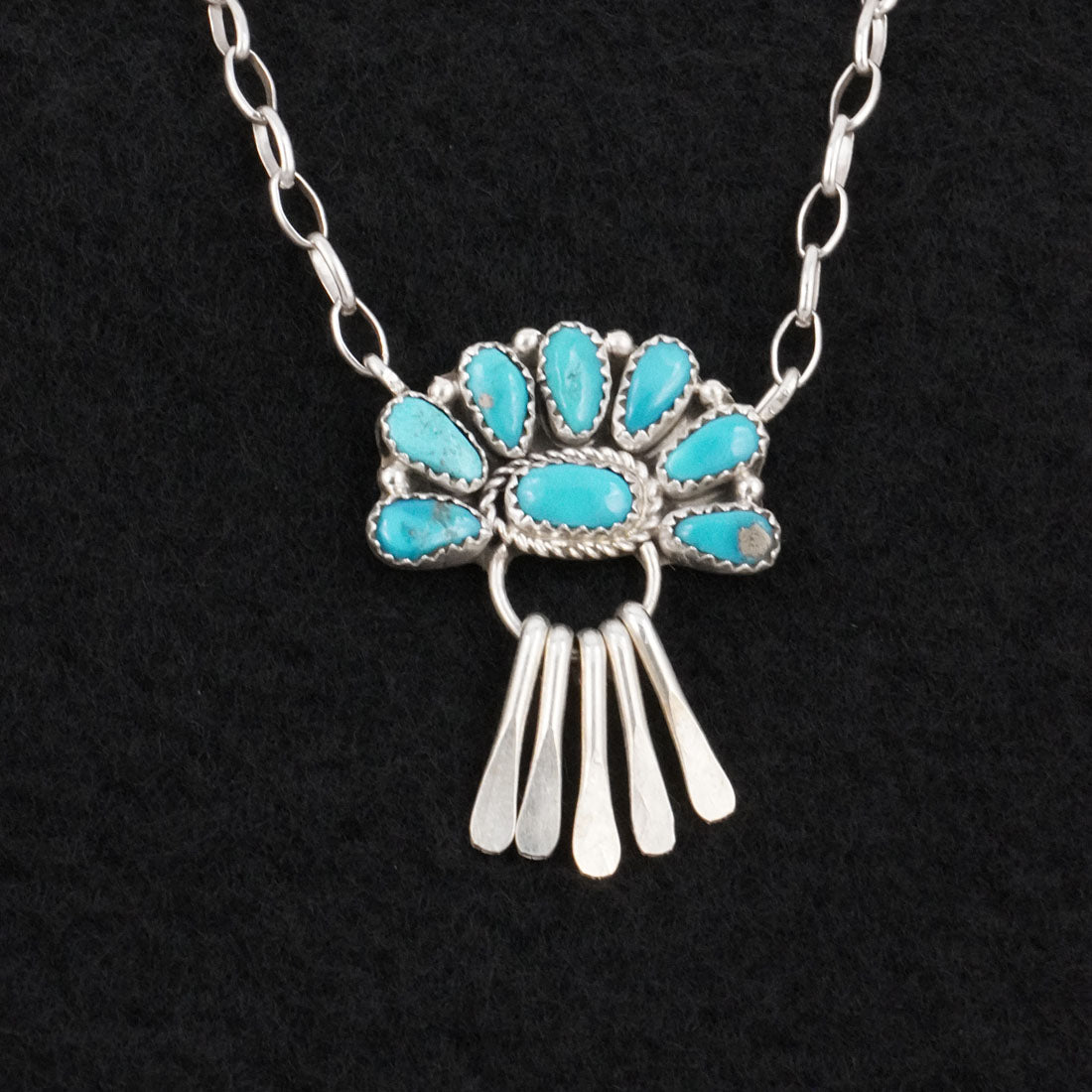 Justina Wilson Turquoise & Sterling Silver Necklace
