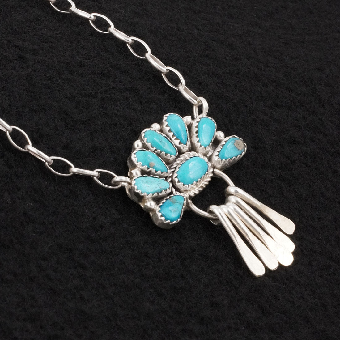 Justina Wilson Turquoise & Sterling Silver Necklace