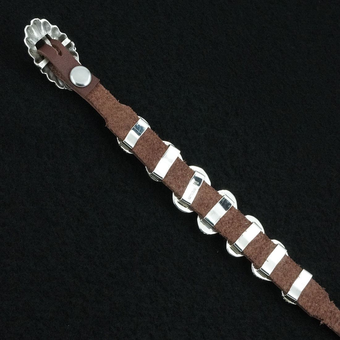 Marlene Ramone Turquoise, Sterling Silver & Leather Bracelet