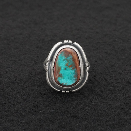 Randy Billy Turquoise & Sterling Silver Ring Size 6.25