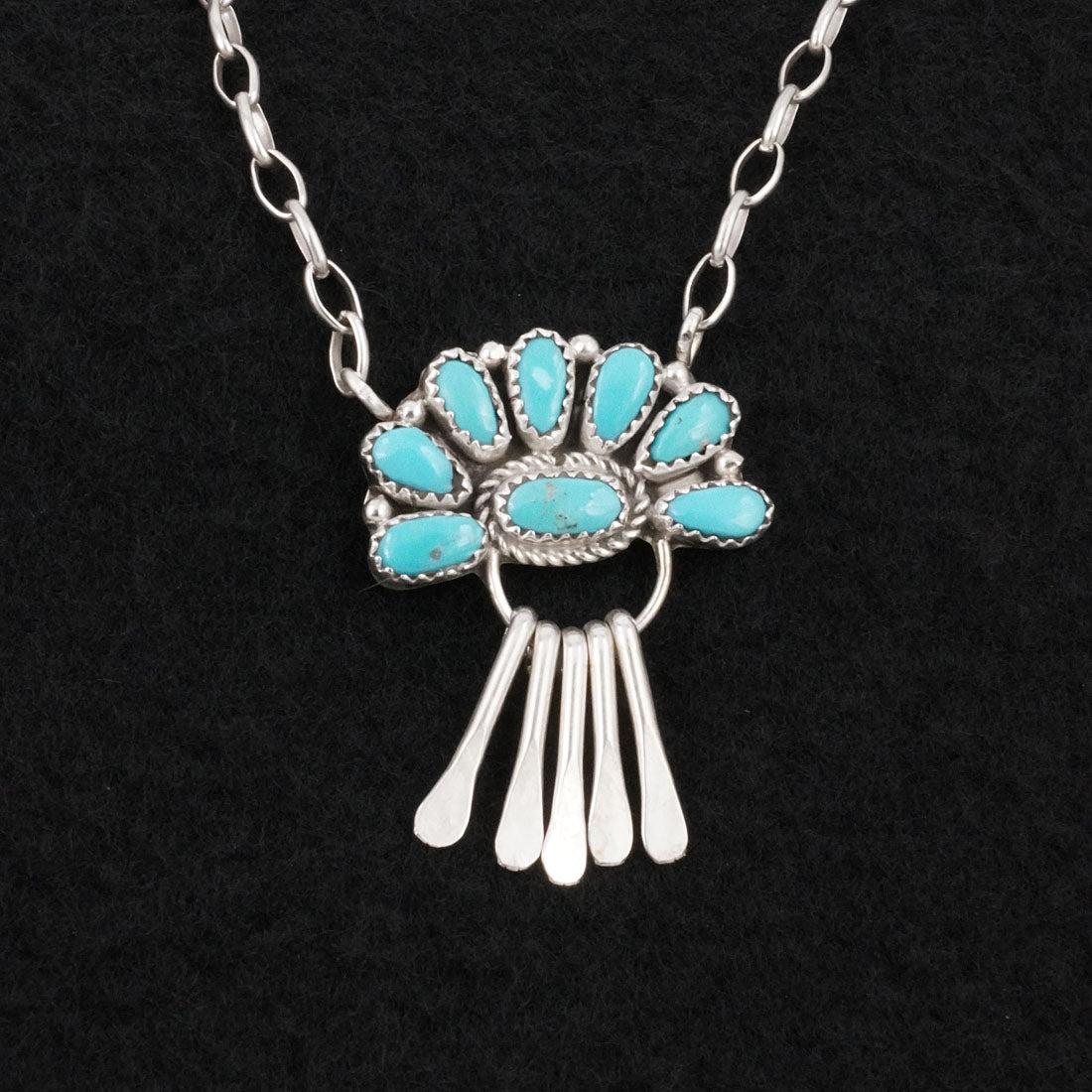 Justina Wilson Turquoise & Sterling Silver Necklace