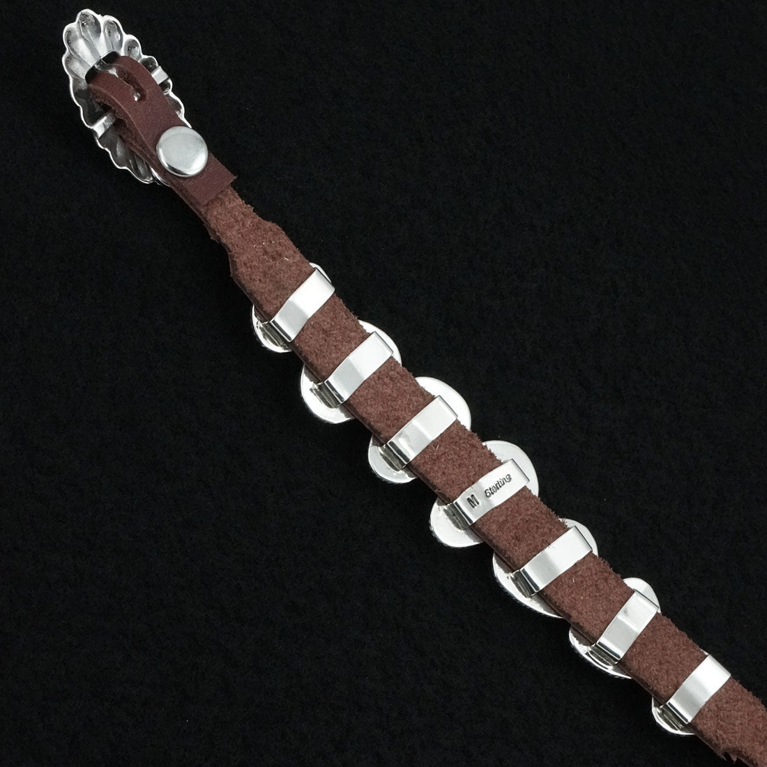 Marlene Ramone Turquoise, Sterling Silver & Leather Bracelet