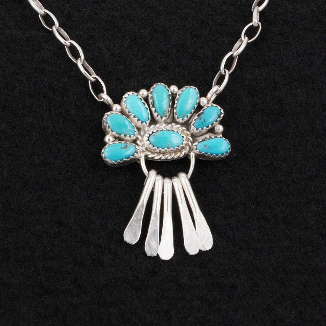 Justina Wilson Turquoise & Sterling Silver Necklace