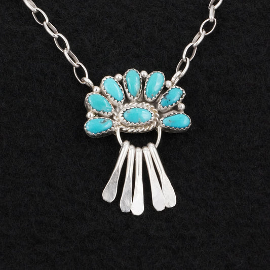 Justina Wilson Turquoise & Sterling Silver Necklace