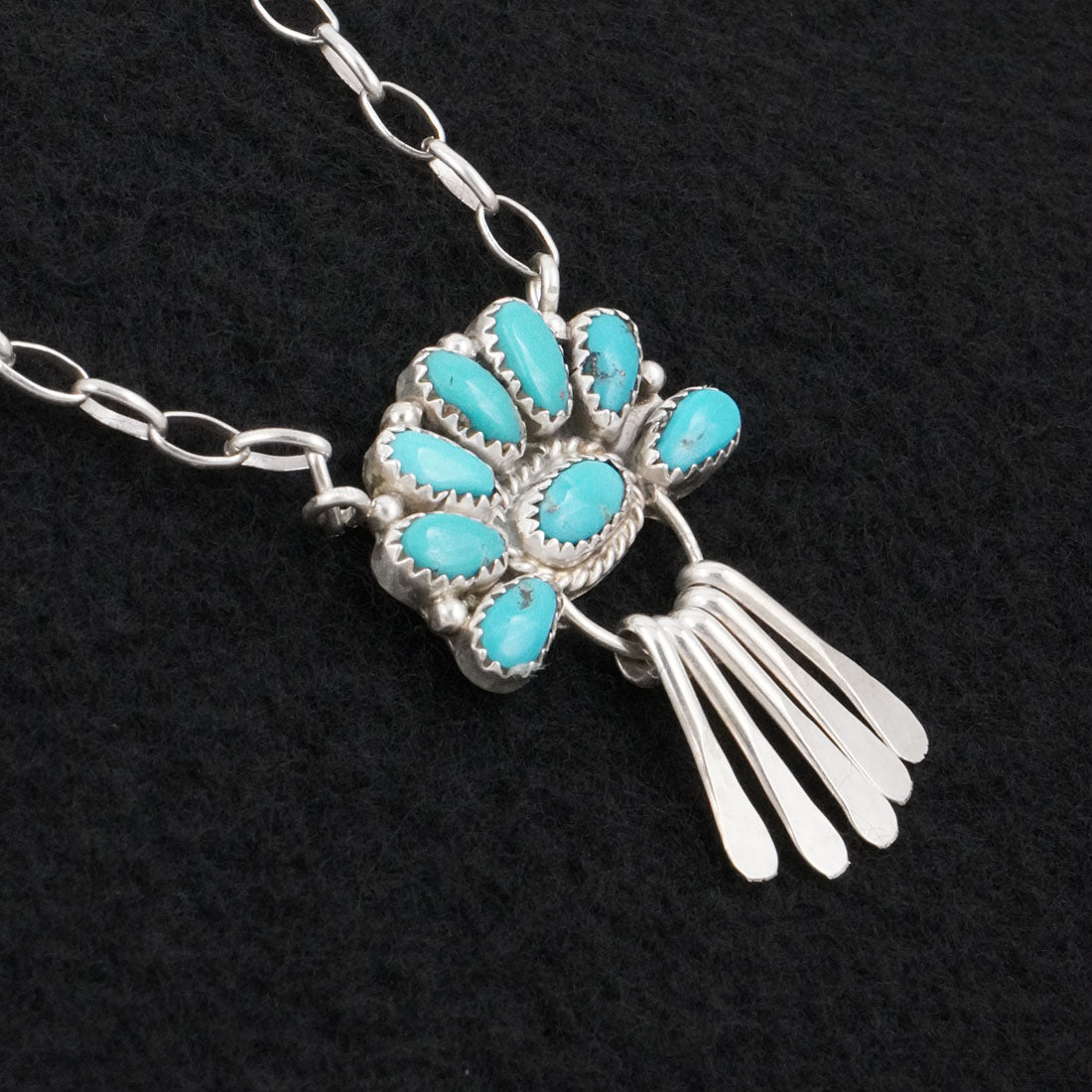 Justina Wilson Turquoise & Sterling Silver Necklace