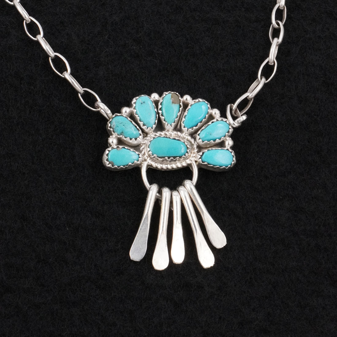 Justina Wilson Turquoise & Sterling Silver Necklace
