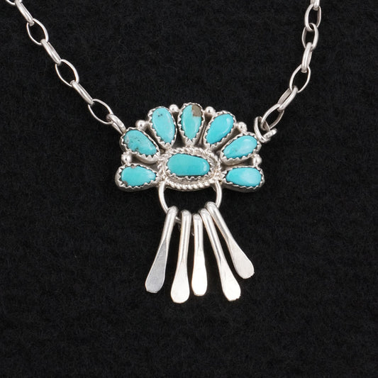 Justina Wilson Turquoise & Sterling Silver Necklace