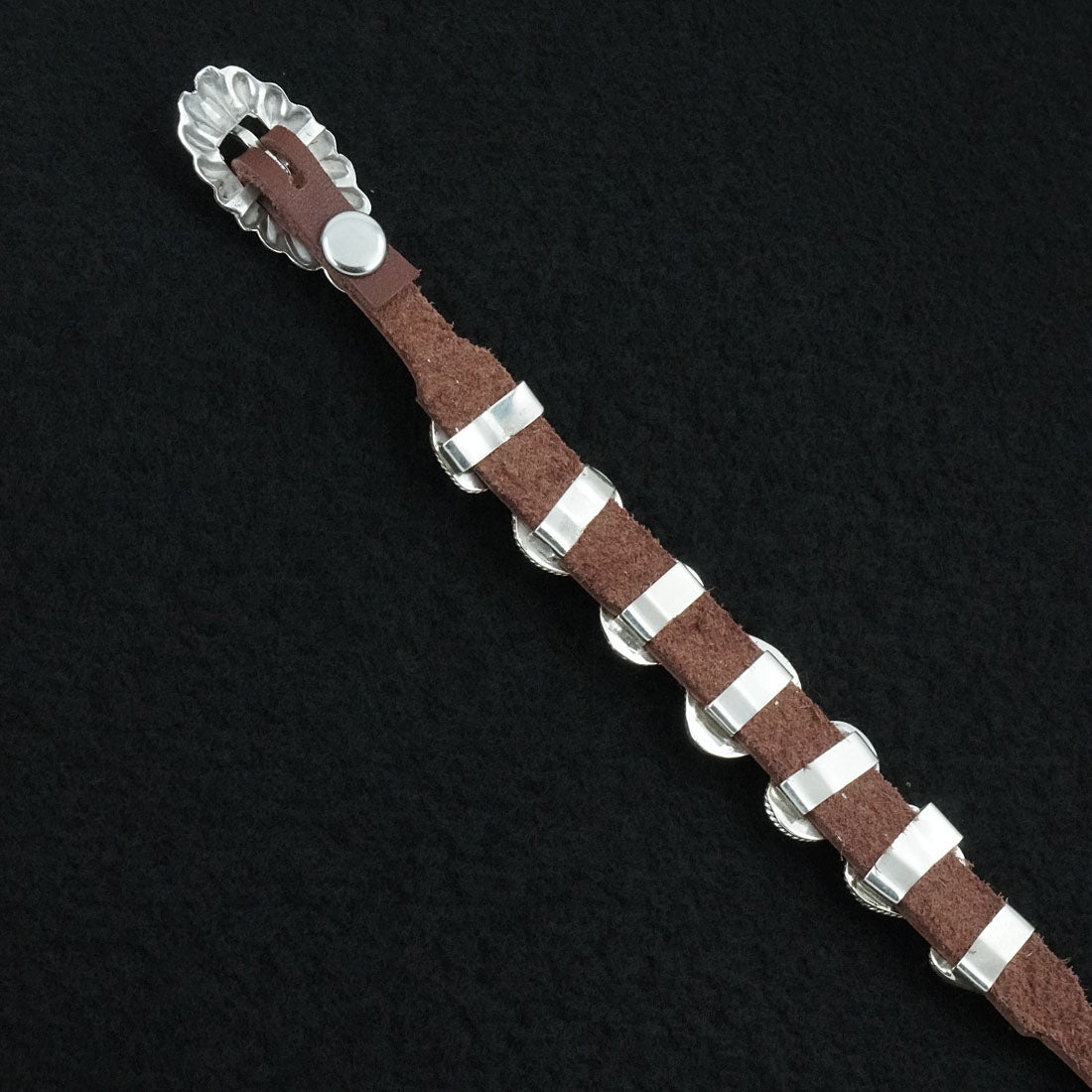 Marlene Ramone Turquoise, Sterling Silver & Leather Bracelet