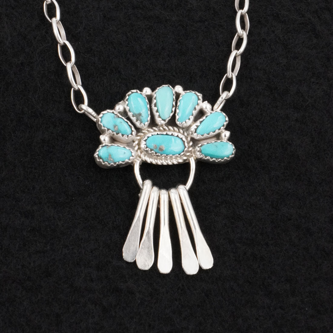 Justina Wilson Turquoise & Sterling Silver Necklace