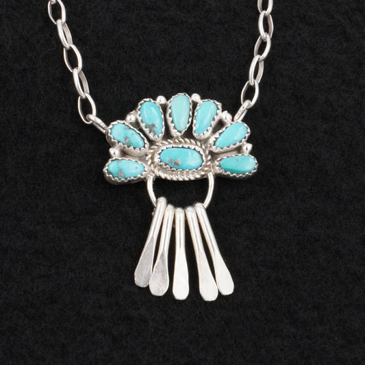 Justina Wilson Turquoise & Sterling Silver Necklace