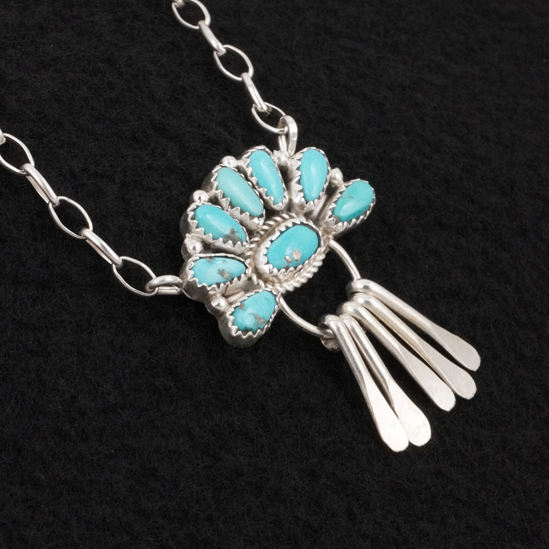 Justina Wilson Turquoise & Sterling Silver Necklace