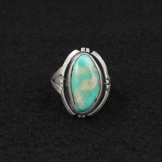 Randy Billy Turquoise & Sterling Silver Ring Size 7