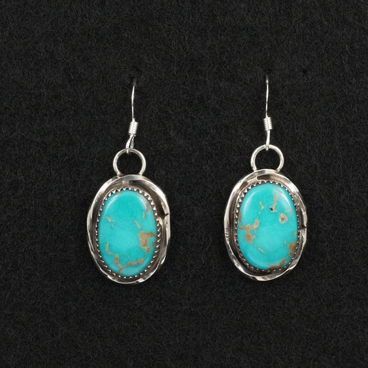 Ernest Hawthorne Turquoise & Sterling Silver Earrings