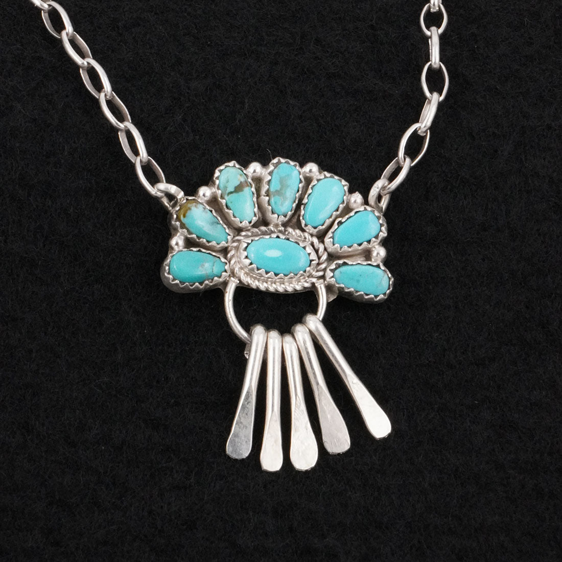 Justina Wilson Turquoise & Sterling Silver Necklace