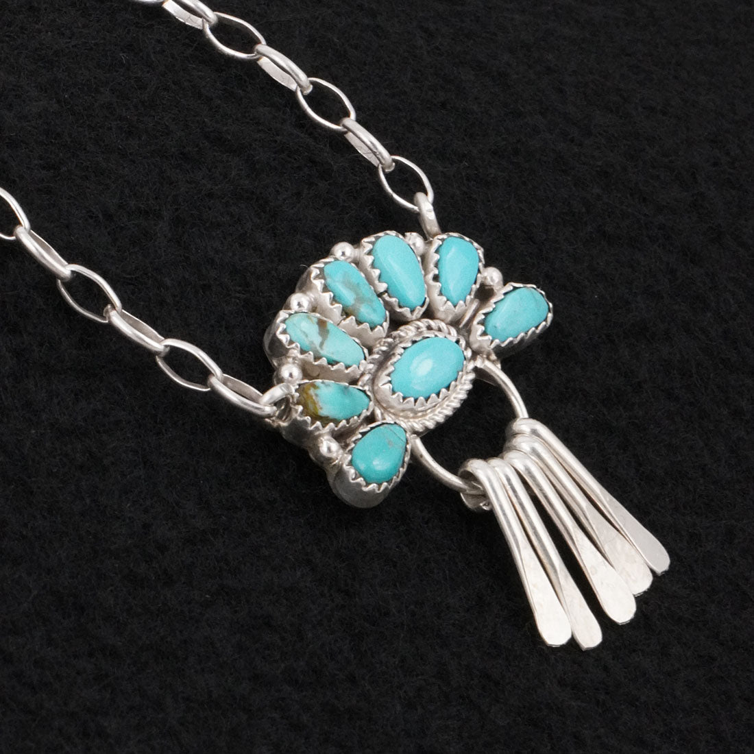 Justina Wilson Turquoise & Sterling Silver Necklace