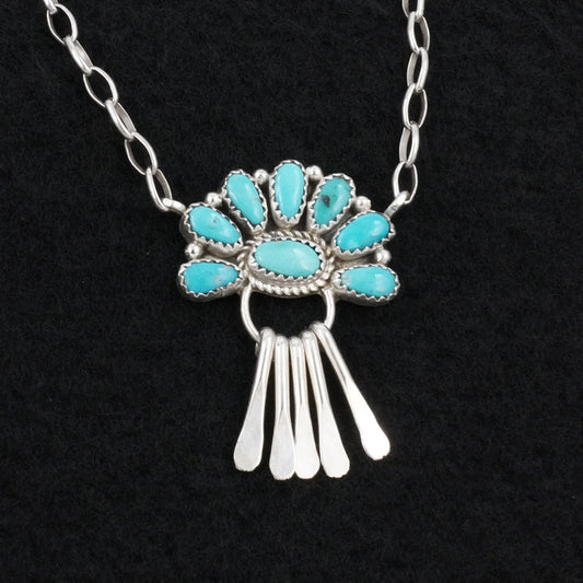 Justina Wilson Turquoise & Sterling Silver Necklace