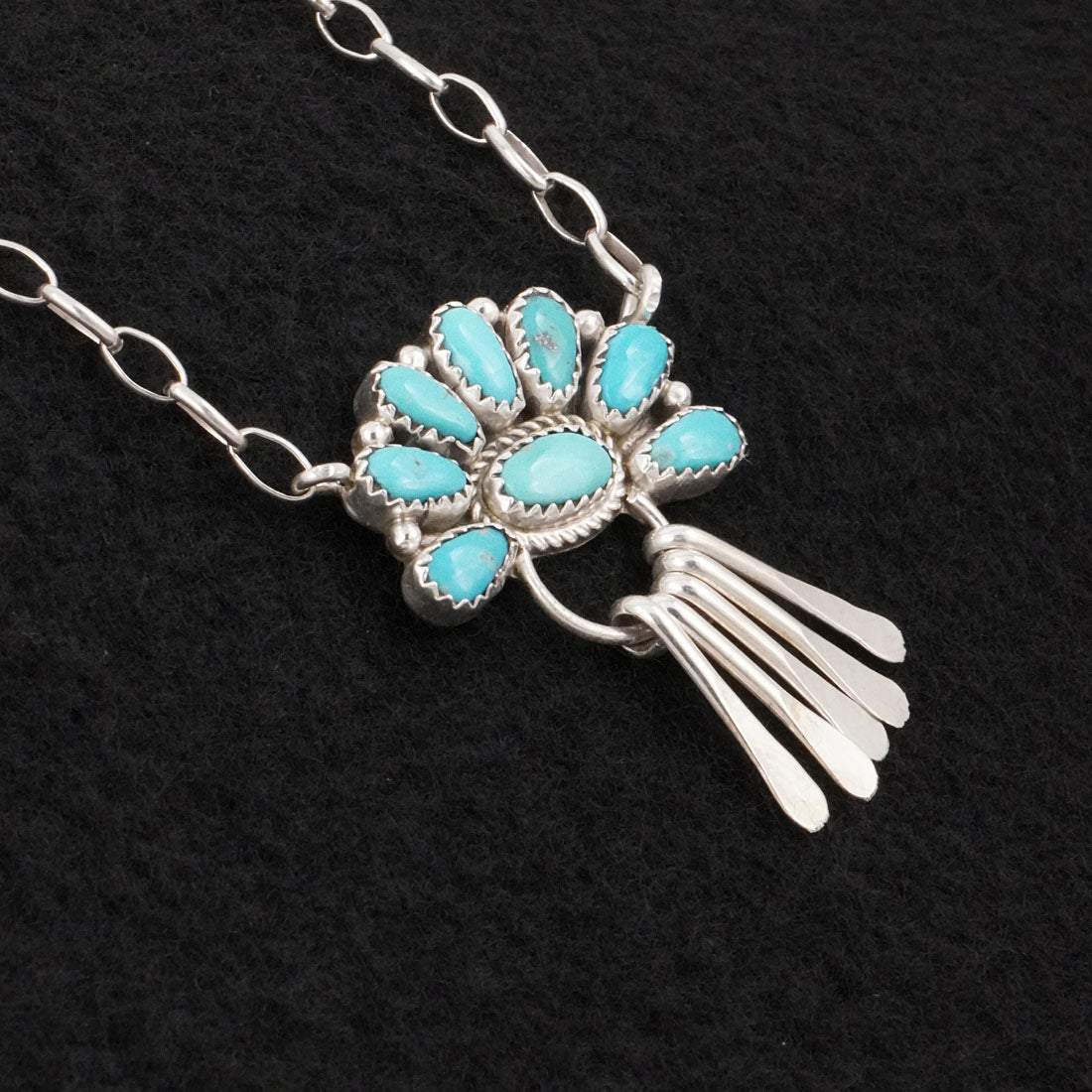 Justina Wilson Turquoise & Sterling Silver Necklace