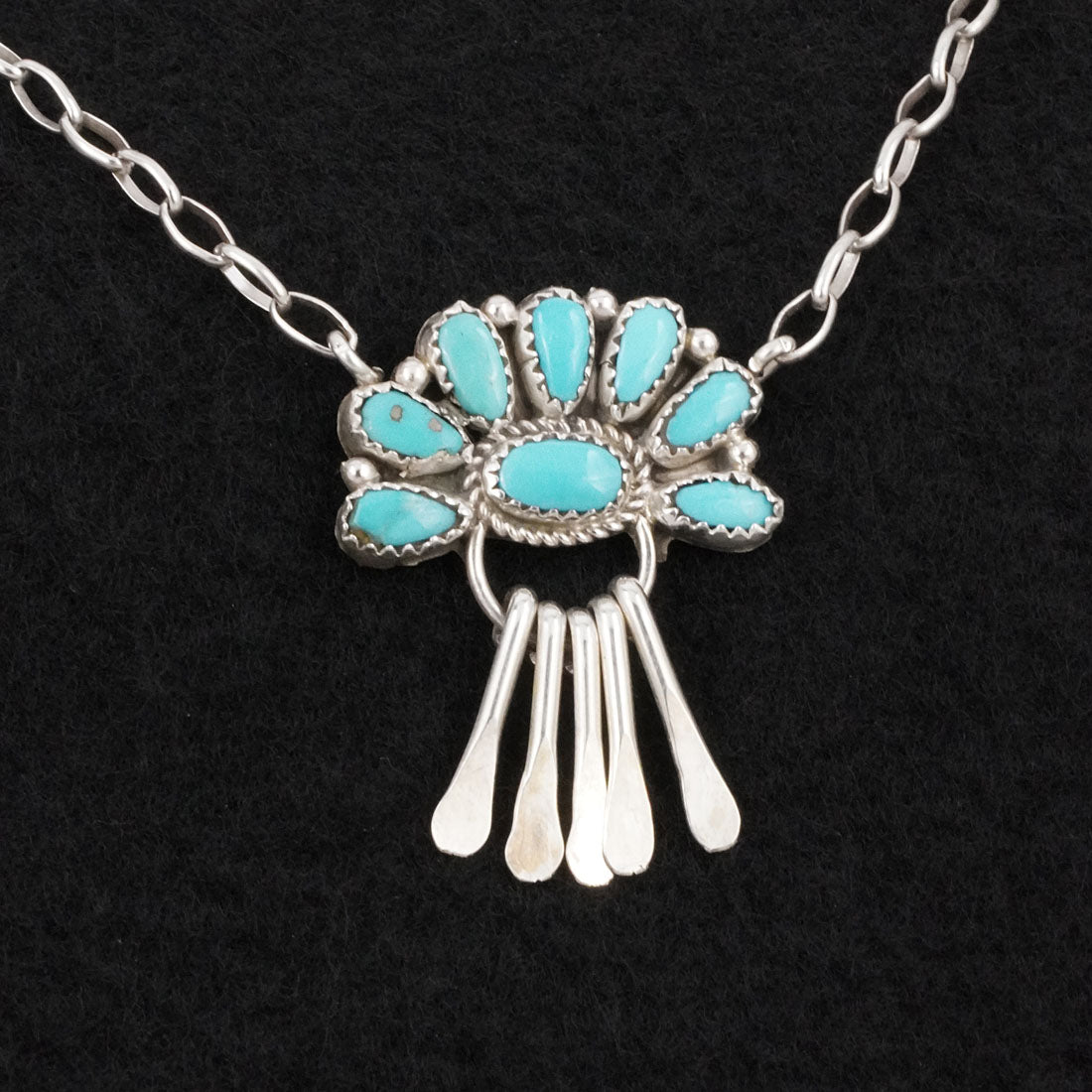 Justina Wilson Turquoise & Sterling Silver Necklace