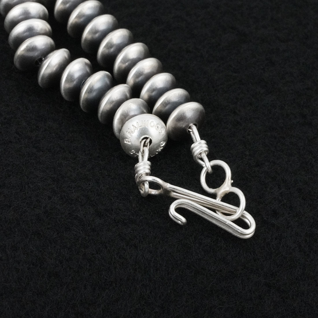 Dorinda Mariano Sterling Silver Navajo Pearl Necklace 22"