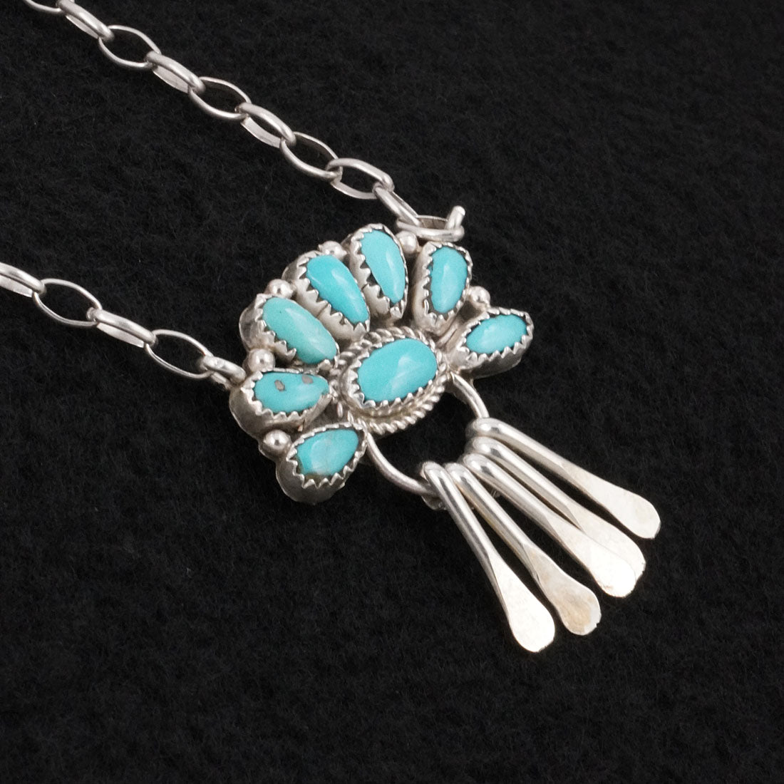 Justina Wilson Turquoise & Sterling Silver Necklace