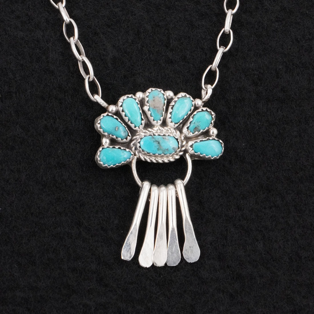 Justina Wilson Turquoise & Sterling Silver Necklace