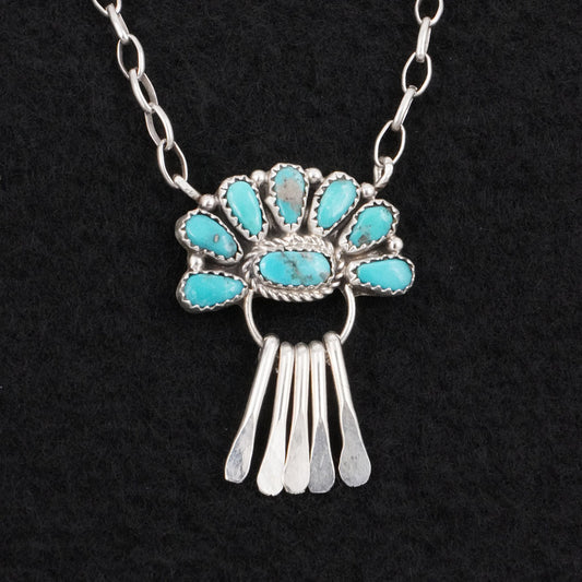 Justina Wilson Turquoise & Sterling Silver Necklace