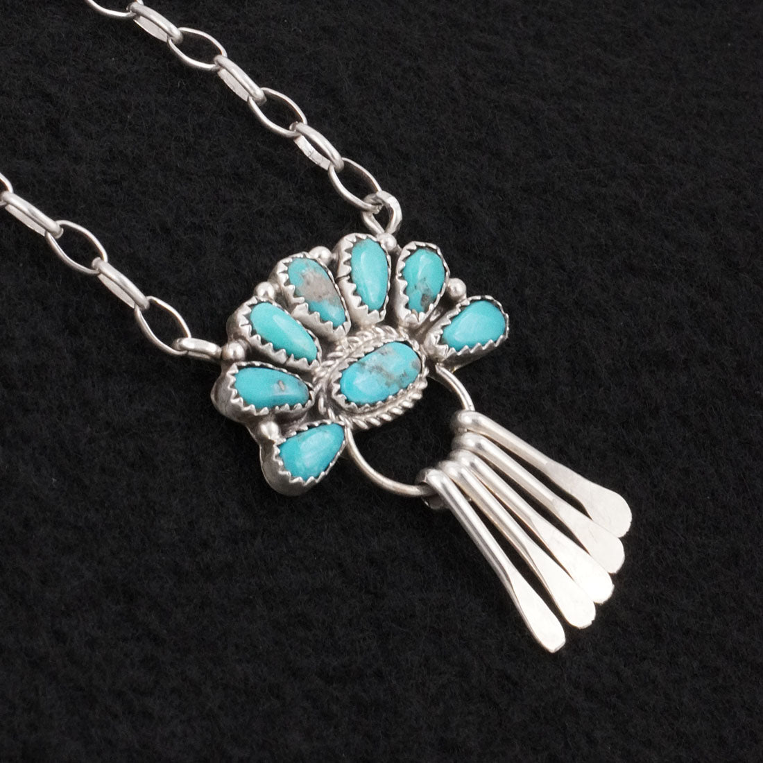 Justina Wilson Turquoise & Sterling Silver Necklace