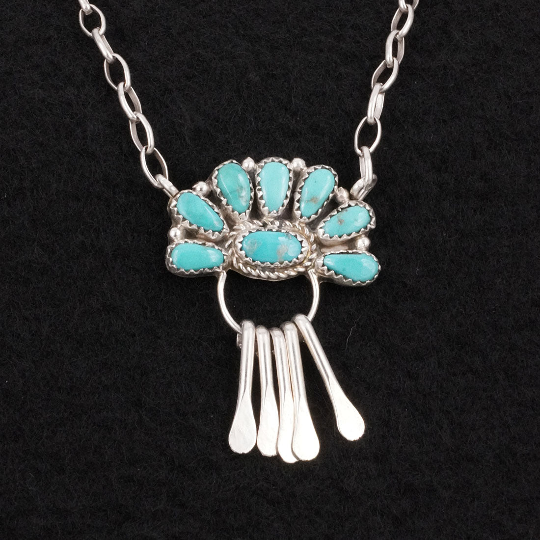 Justina Wilson Turquoise & Sterling Silver Necklace
