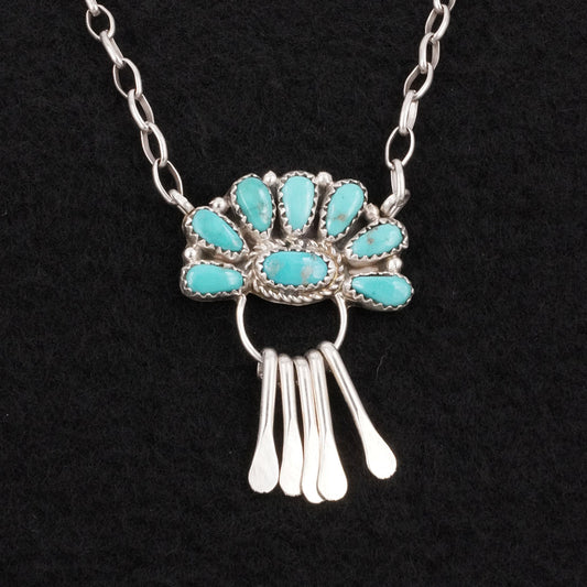 Justina Wilson Turquoise & Sterling Silver Necklace