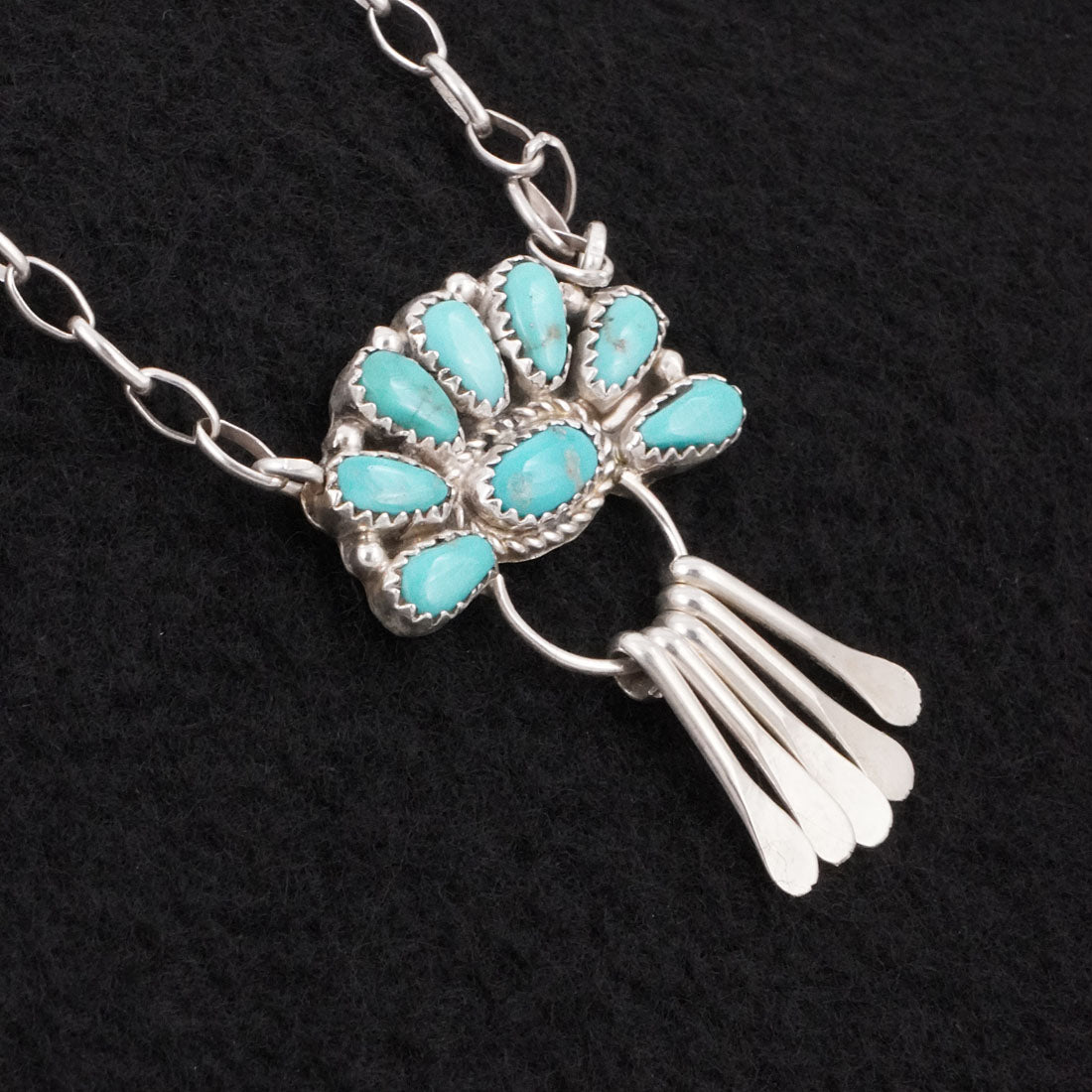 Justina Wilson Turquoise & Sterling Silver Necklace
