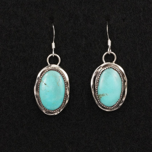 Ernest Hawthorne Turquoise & Sterling Silver Earrings