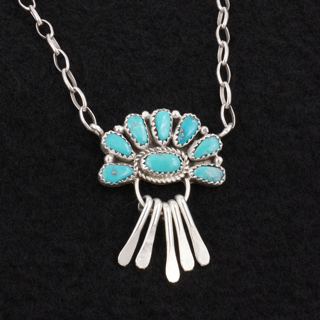 Justina Wilson Turquoise & Sterling Silver Necklace