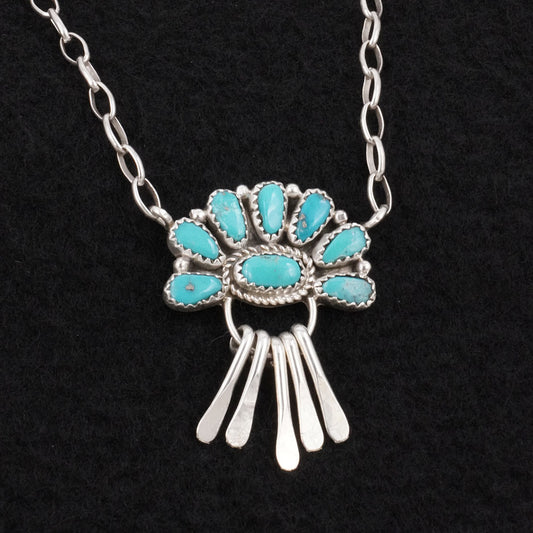 Justina Wilson Turquoise & Sterling Silver Necklace