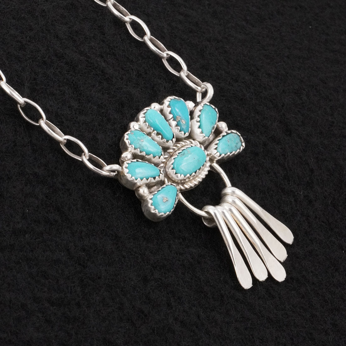 Justina Wilson Turquoise & Sterling Silver Necklace