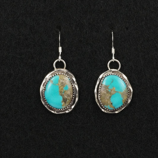 Ernest Hawthorne Turquoise & Sterling Silver Earrings