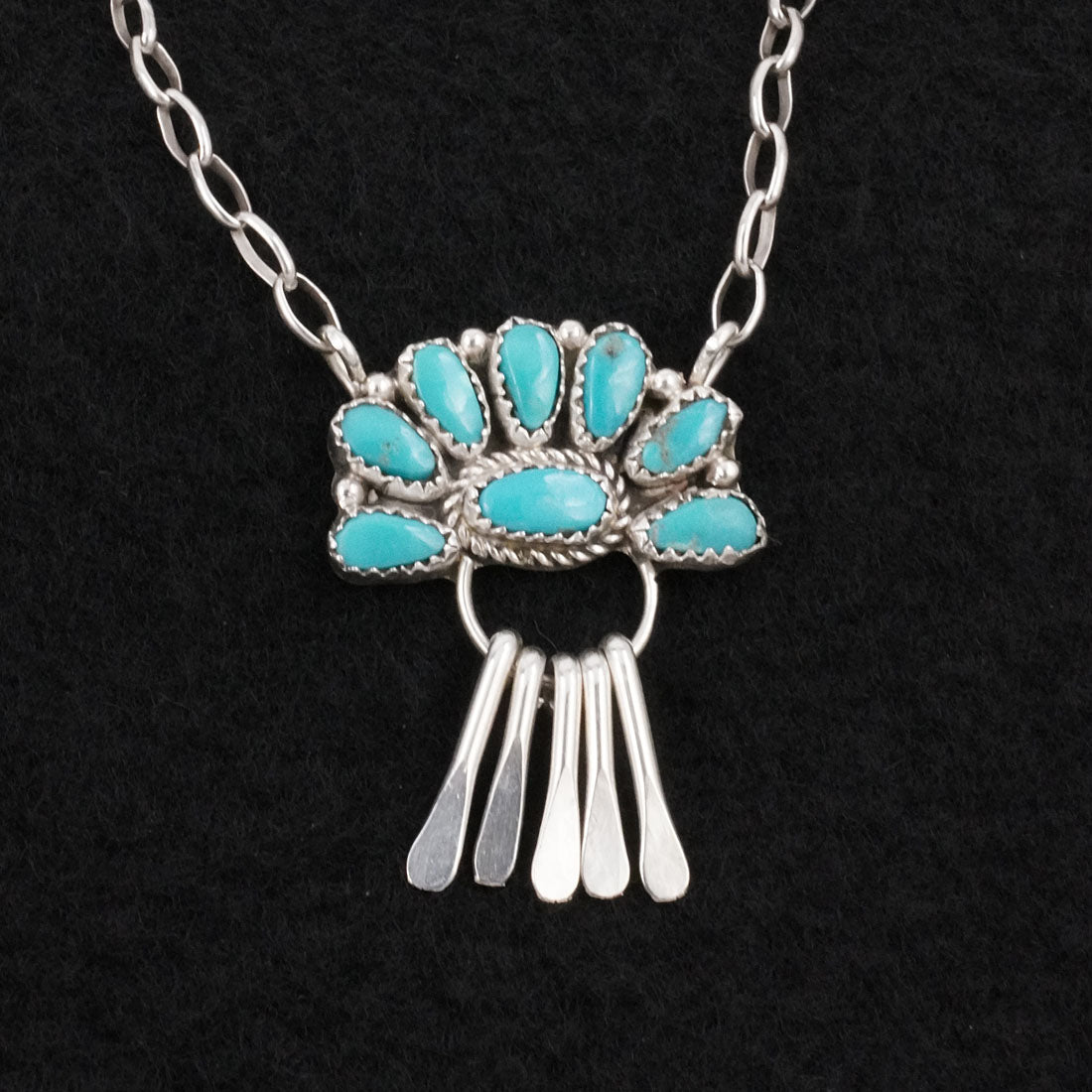 Justina Wilson Turquoise & Sterling Silver Necklace